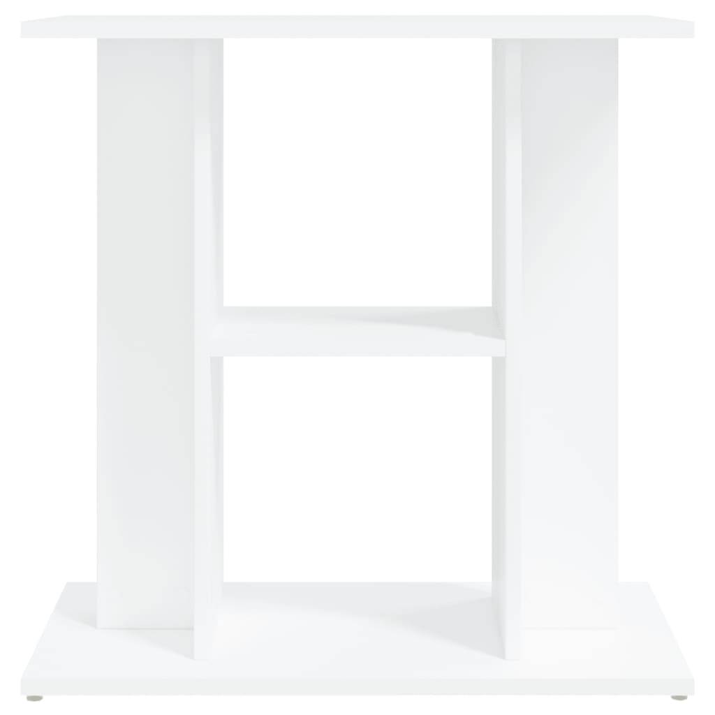 Meuble Aquarium Bois d'Ingénierie Support de Rangement Stable 60x30x60 cm Blanc - ComfortXL Outdoor Living - Image 4