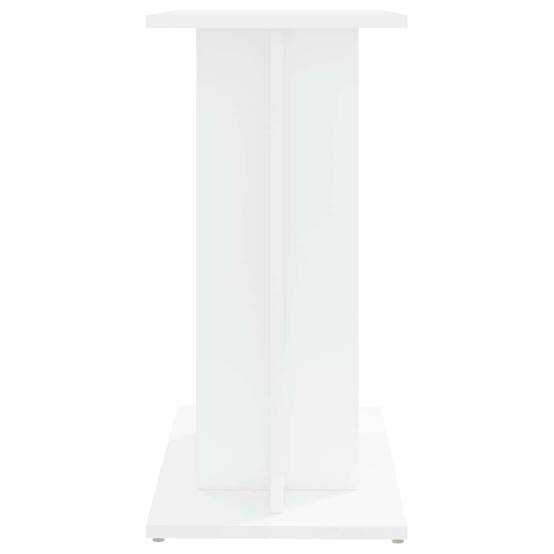 Meuble Aquarium Bois d'Ingénierie Support de Rangement Stable 60x30x60 cm Blanc - ComfortXL Outdoor Living - Image 6