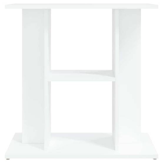 Meuble Aquarium Bois d'Ingénierie Support de Rangement Stable 60x30x60 cm Blanc - ComfortXL Outdoor Living - Image 5