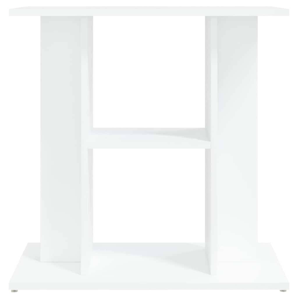 Meuble Aquarium Bois d'Ingénierie Support de Rangement Stable 60x30x60 cm Blanc - ComfortXL Outdoor Living - Image 5