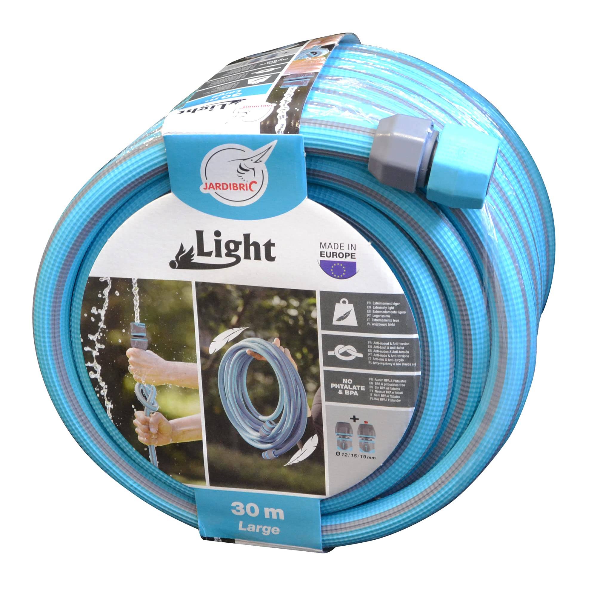 Jardibric - Tuyau d'Arrosage Jardibric Light Anti Torsion 30 m Ø19 avec Raccord
