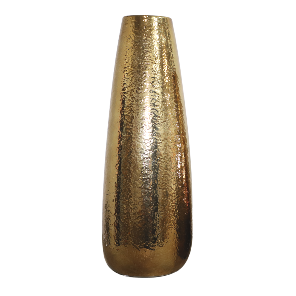 Vase en céramique doré 16.5 x 45cm Chemin de campagne - Imagen 1
