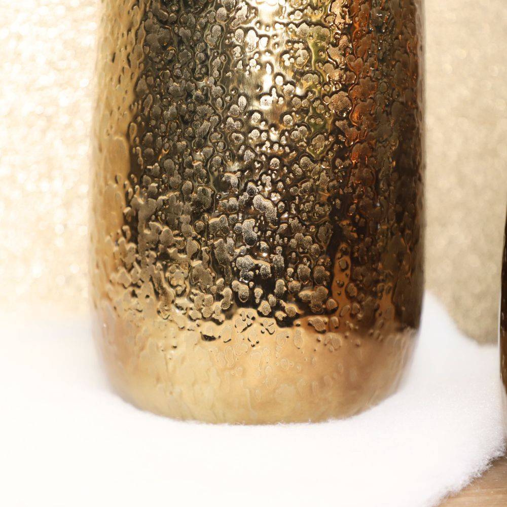 Vase en céramique doré 16.5 x 45cm Chemin de campagne - Imagen 6