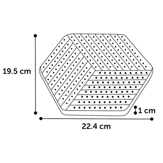 gamelle Assiette à lécher hexagonal, pour chien couleur aléatoire - Image 3