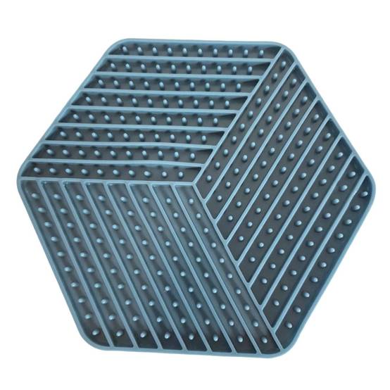 gamelle Assiette à lécher hexagonal, pour chien couleur aléatoire - Image 2