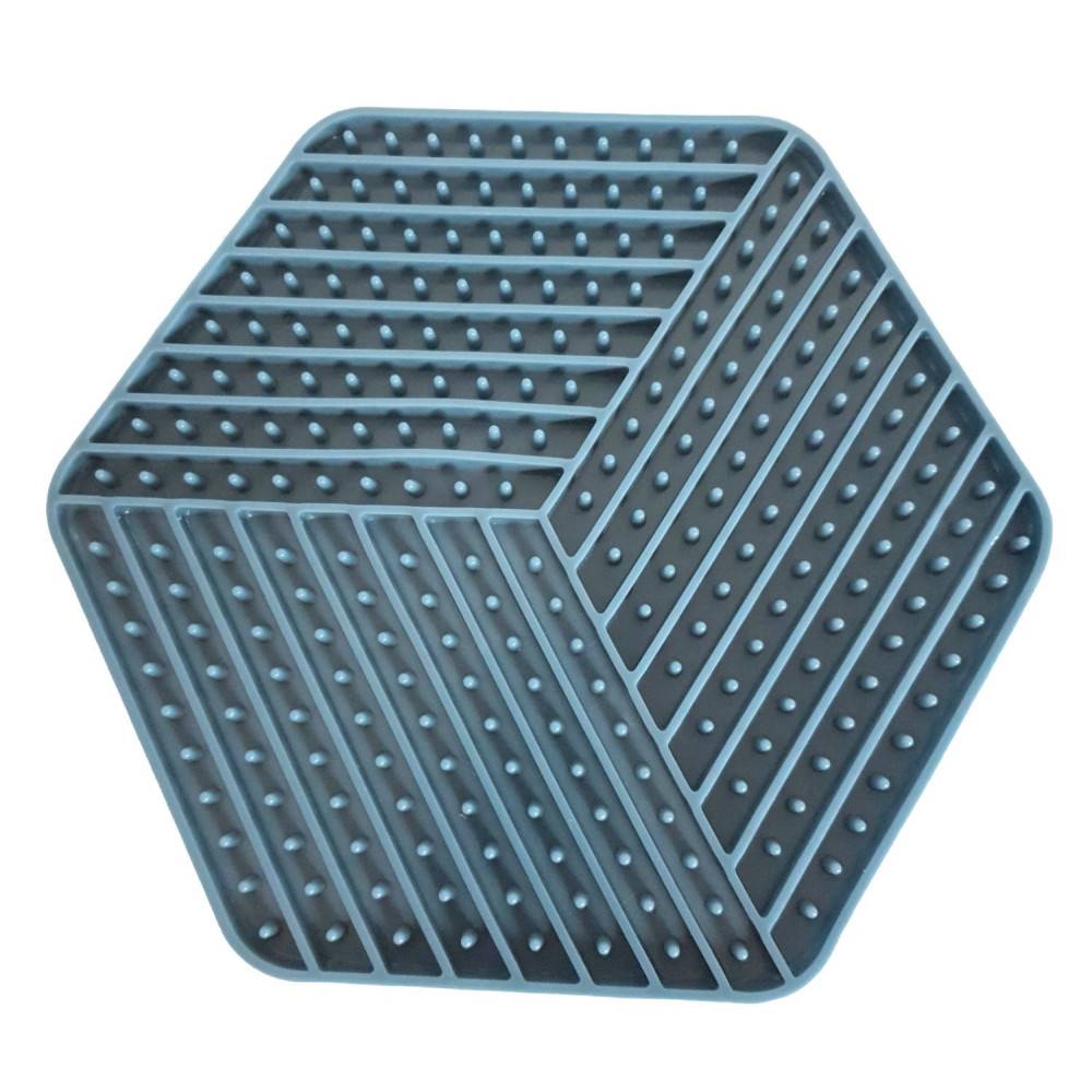 gamelle Assiette à lécher hexagonal, pour chien couleur aléatoire - Imagen 2