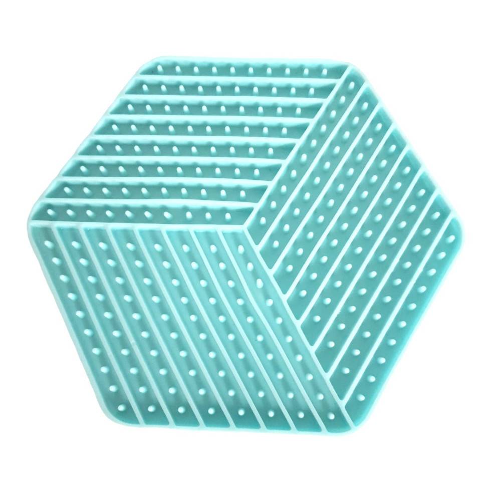 gamelle Assiette à lécher hexagonal, pour chien couleur aléatoire - Imagen 1