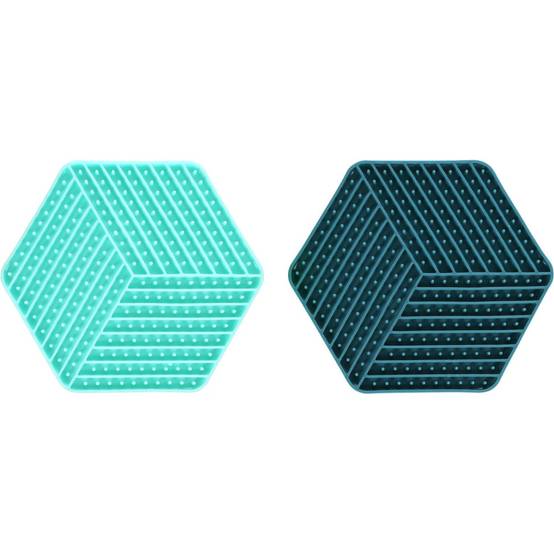 gamelle Assiette à lécher hexagonal, pour chien couleur aléatoire - Image 4