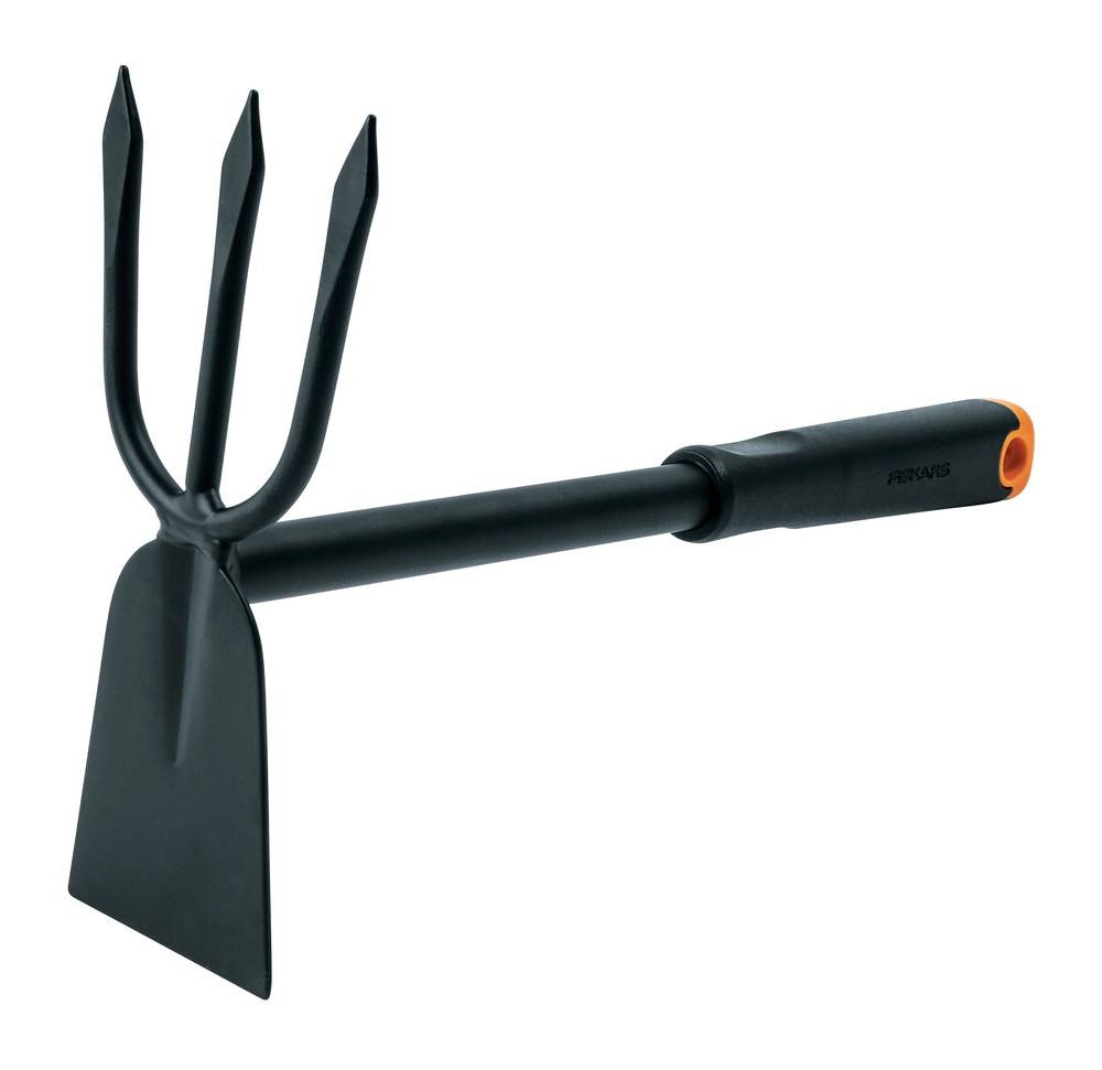 Fiskars - Serfouette Ergonomic - Tête acier - casser les mottes de terre, cultiver et désherber Fiskars - Image 1