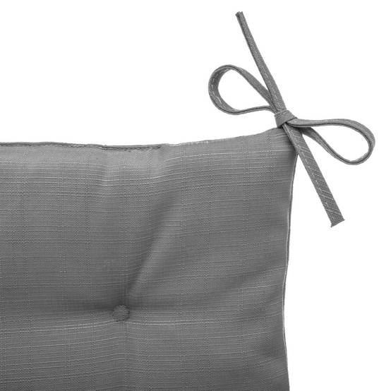 Hesperide - Galette de chaise carrée 4 points "Korai" ardoise 40x40x4cm en polyester Hespéride - Image 2