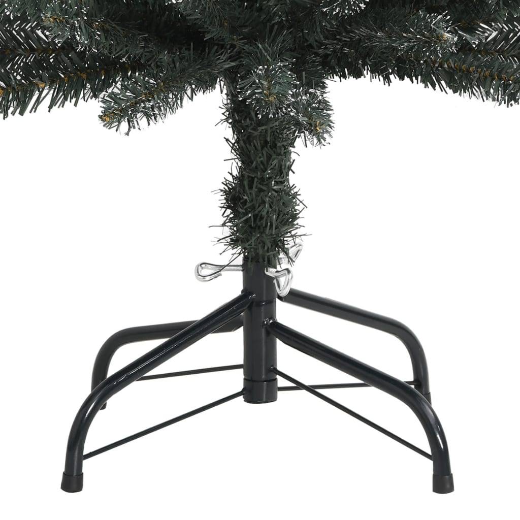 Sapin de Noël | Arbre de Noël artificiel mince avec support Vert 210 cm PVC Maison Chic - Image 4