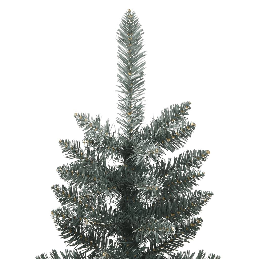 Sapin de Noël | Arbre de Noël artificiel mince avec support Vert 210 cm PVC Maison Chic - Image 3