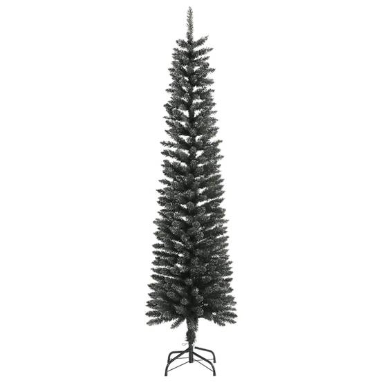 Sapin de Noël | Arbre de Noël artificiel mince avec support Vert 210 cm PVC Maison Chic - Image 1