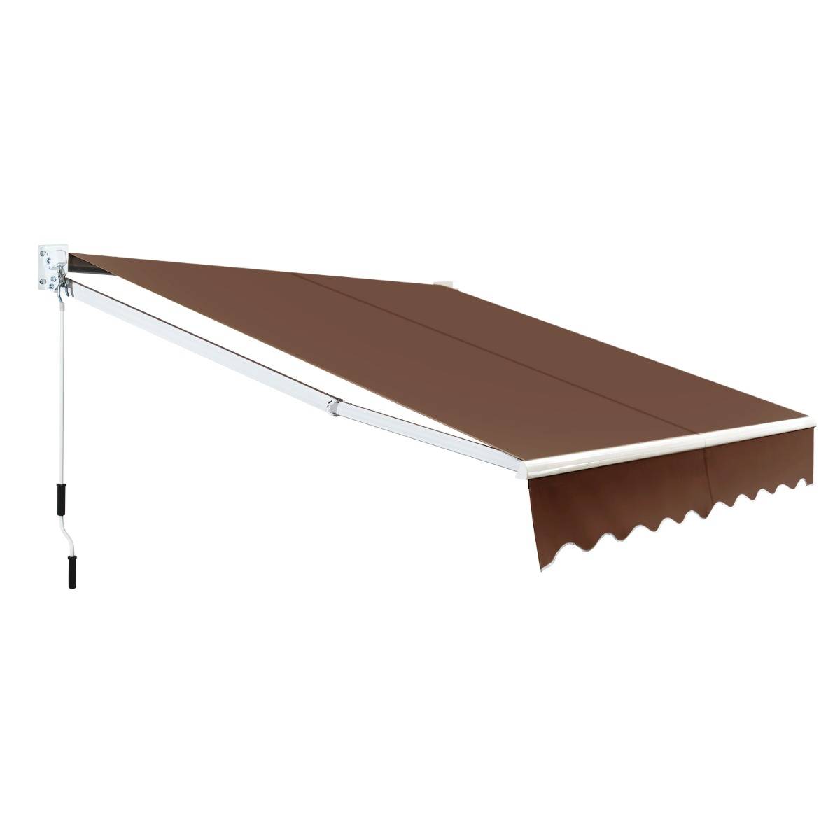 Maison Chic - Store Banne Auvent Rétractable Manuel 245x200CM Angle Ajustable 40°-100° sans Perçage pour Balcon/Jardin Café - Image 3