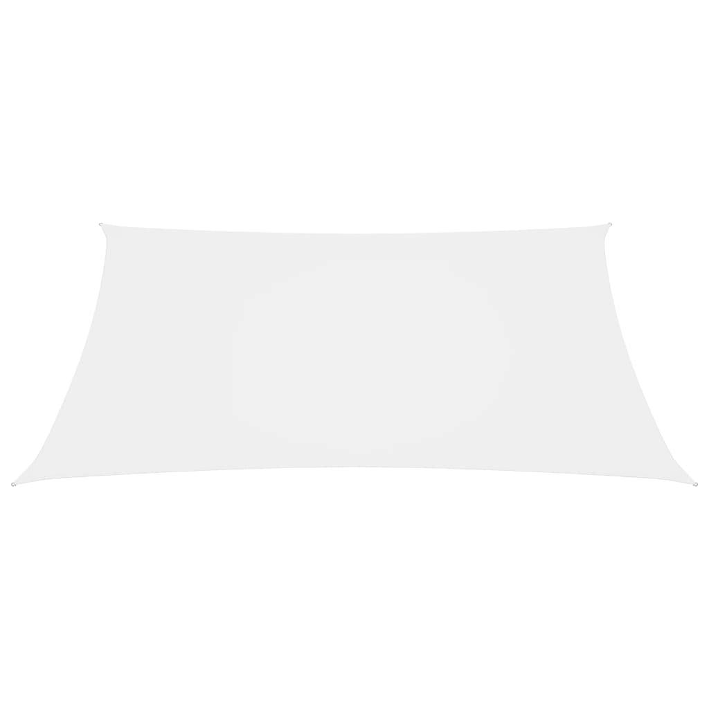 Helloshop26 - Voile toile d'ombrage parasol tissu oxford rectangulaire 5 x 6 m blanc - Imagen 2