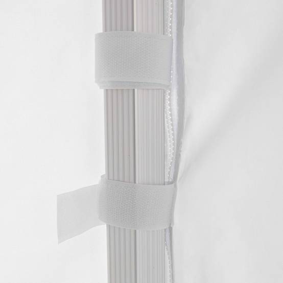 Oviala - Mur plein pour tente pliante pro+ 50mm en 4m blanc - Oviala - Imagen 2