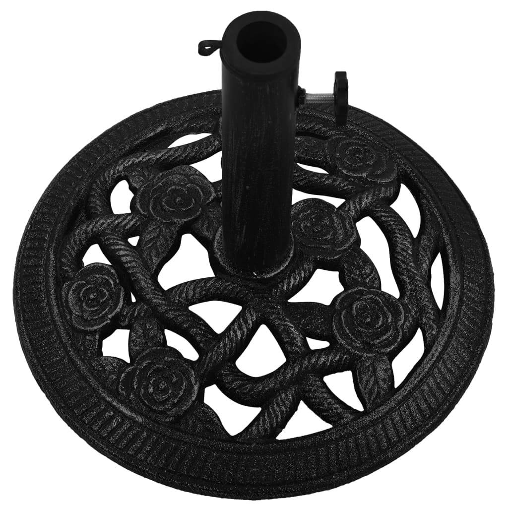 Maison Chic - Socle de parasol - accessoire parasol Noir 40x40x32 cm Fonte - MEUBLE PRO - Image 4