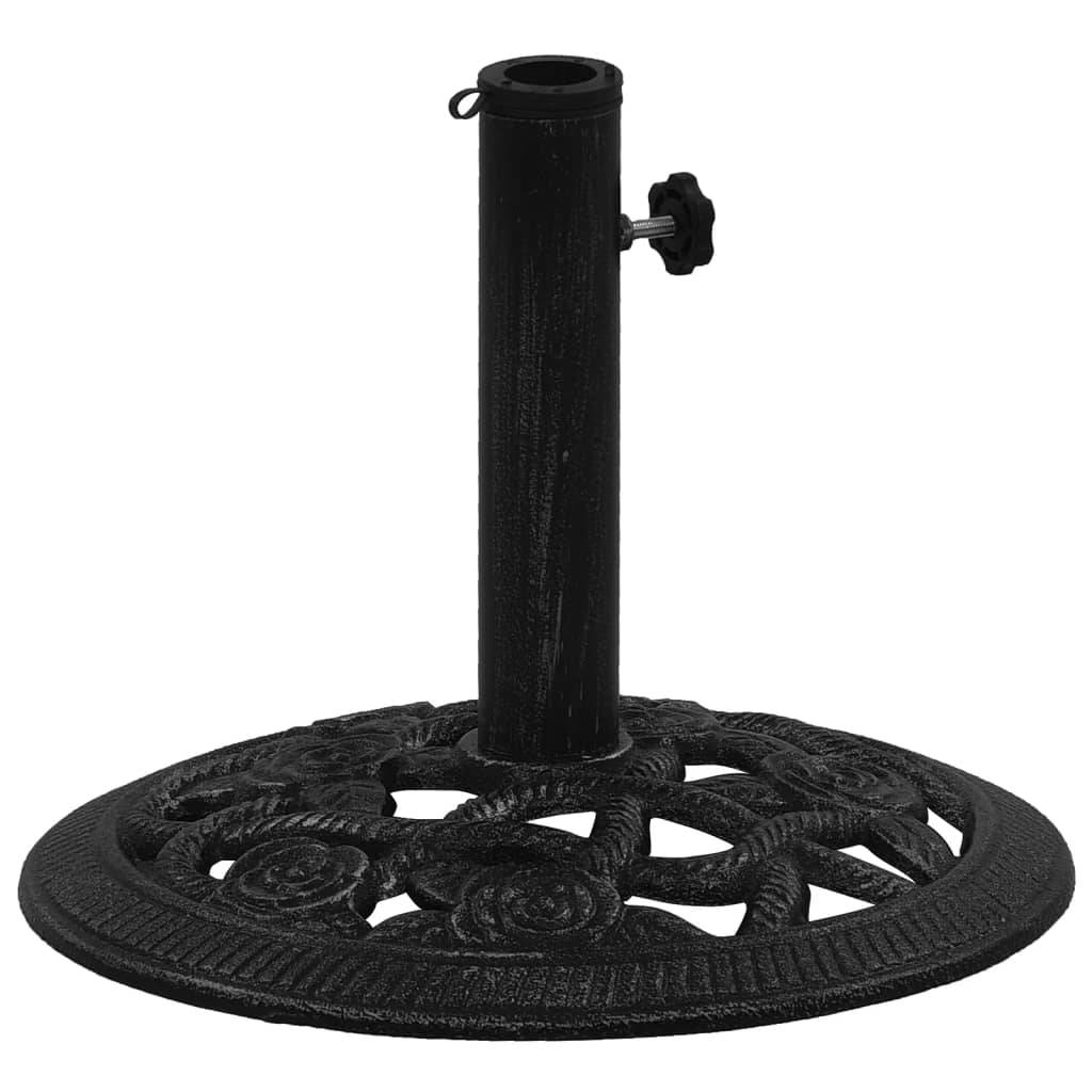 Maison Chic - Socle de parasol - accessoire parasol Noir 40x40x32 cm Fonte - MEUBLE PRO - Image 2