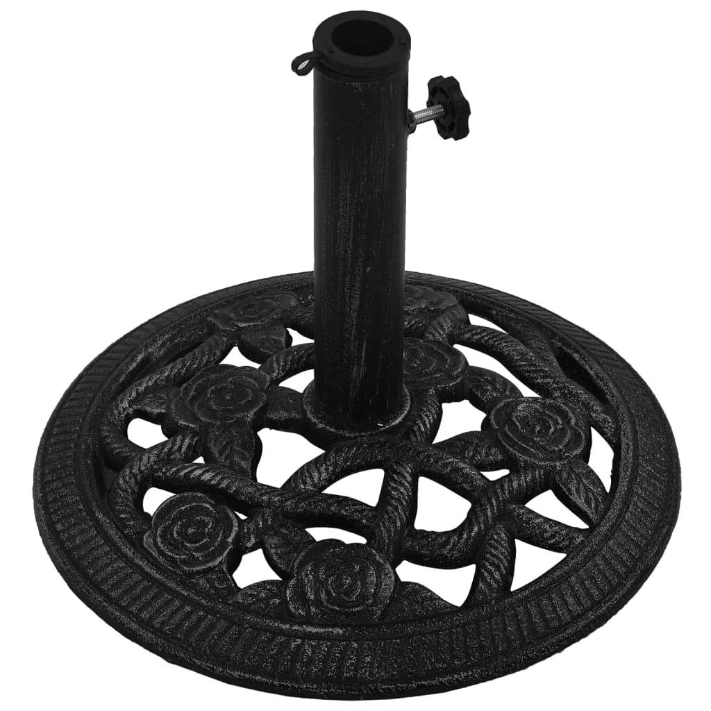 Maison Chic - Socle de parasol - accessoire parasol Noir 40x40x32 cm Fonte - MEUBLE PRO - Image 3