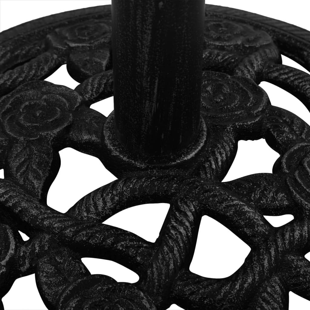 Maison Chic - Socle de parasol - accessoire parasol Noir 40x40x32 cm Fonte - MEUBLE PRO - Image 5