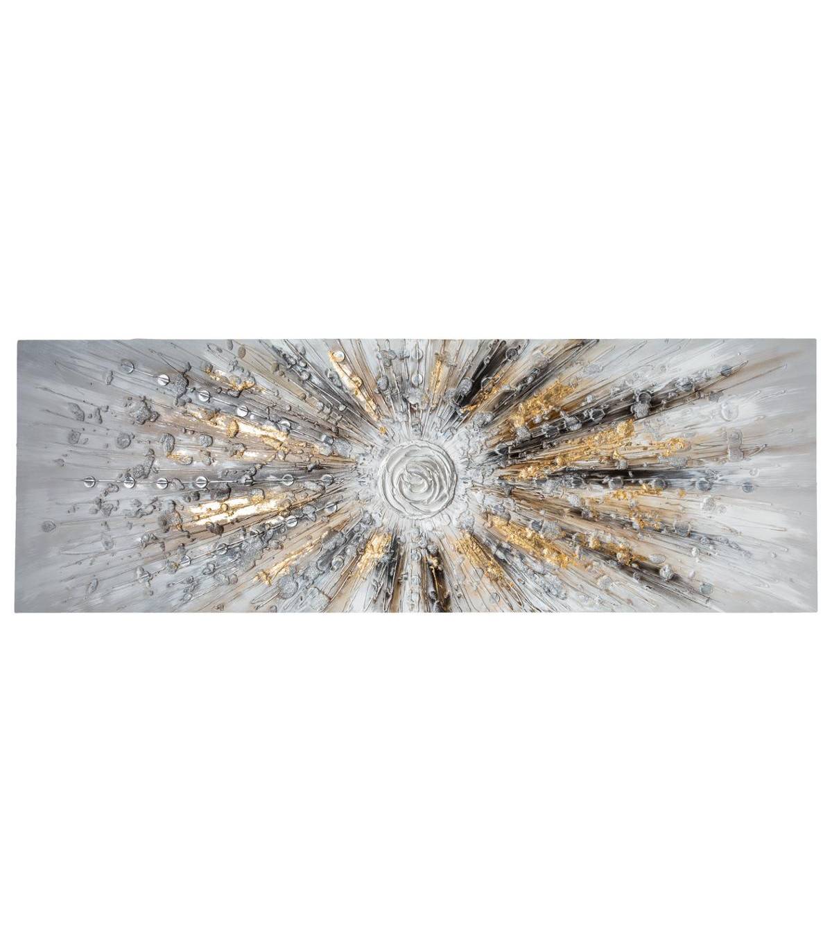 Tableau Toile murale Peinture en relief Soleil 150 x 50 cm - Imagen 1