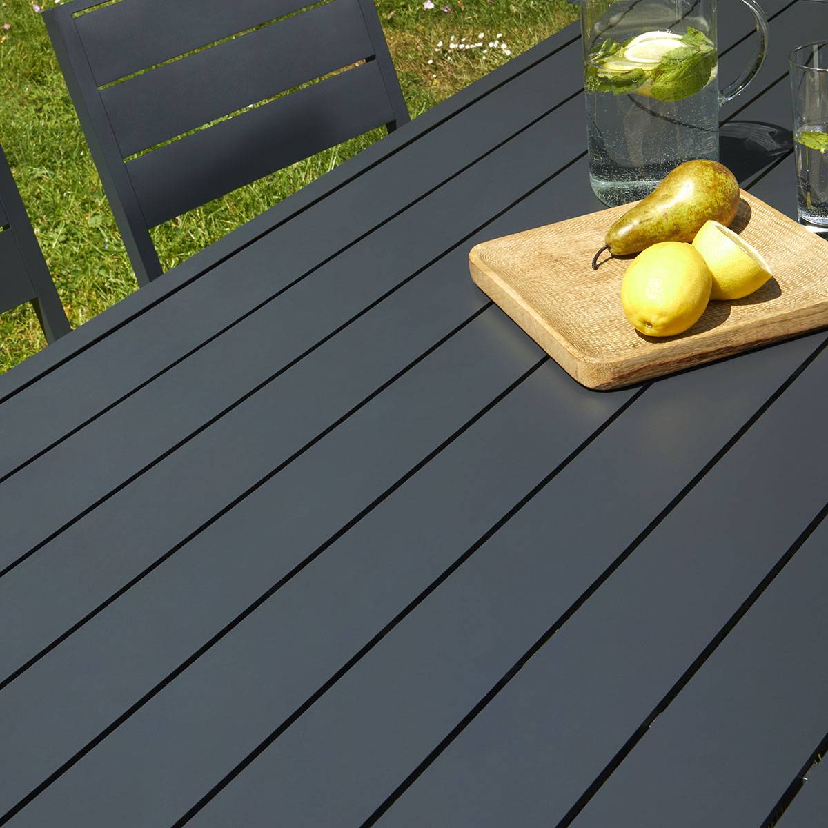 Salon de jardin en aluminium gris - 6 chaises - Cémonjardin - Imagen 1
