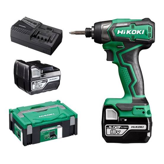 Visseuse à chocs 18V HIKOKI WH18DDWPZ 140 Nm - 2 batteries 5,0Ah + chargeur en coffret HitCase 2 Hikoki - Imagen 1
