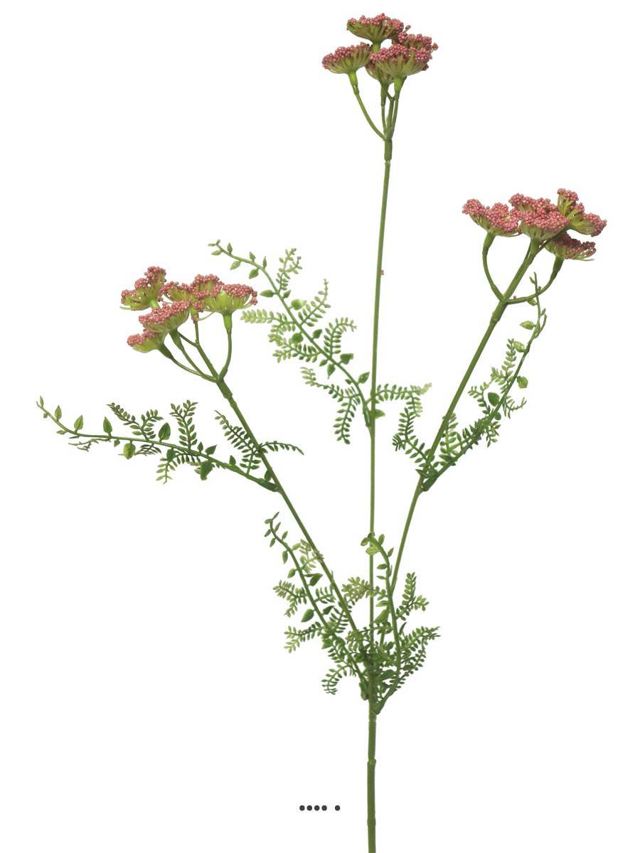 Artificielles - Achillée artificielle en tige, H 52 cm Rose - BEST - couleur: Rose - Imagen 2