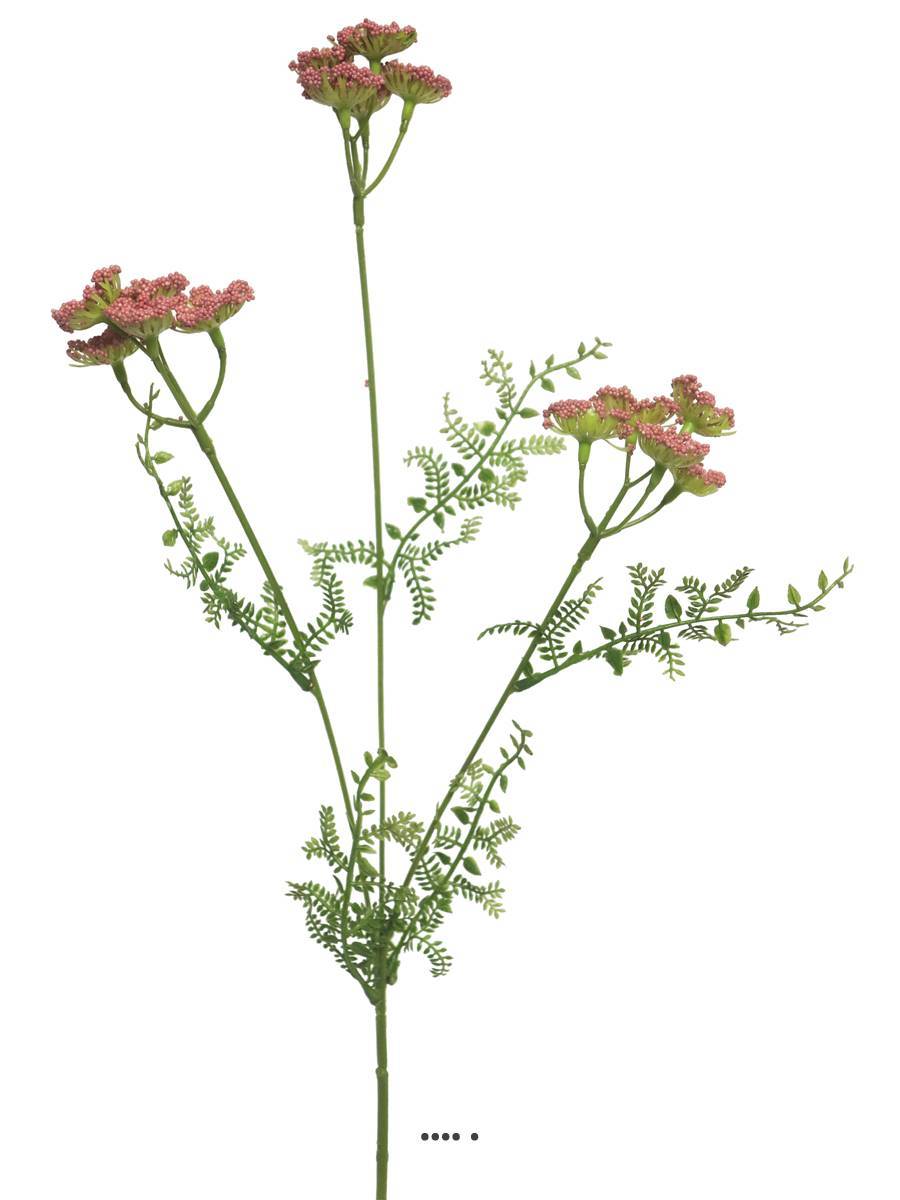 Artificielles - Achillée artificielle en tige, H 52 cm Rose - BEST - couleur: Rose - Imagen 3