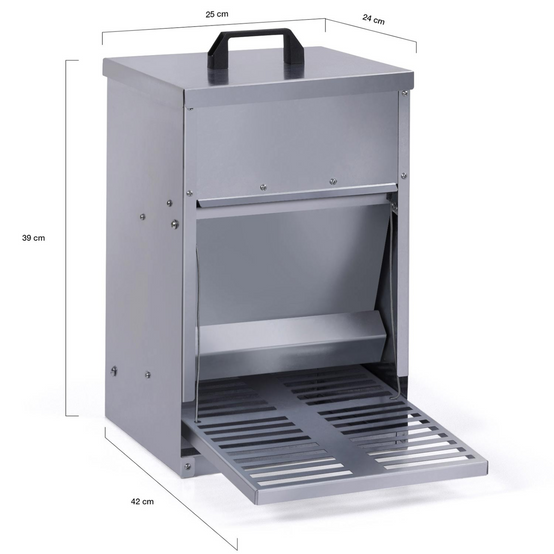 Mangeoire à pédale pour poules distributeur automatique 5 kg anti-nuisibles - Image 4
