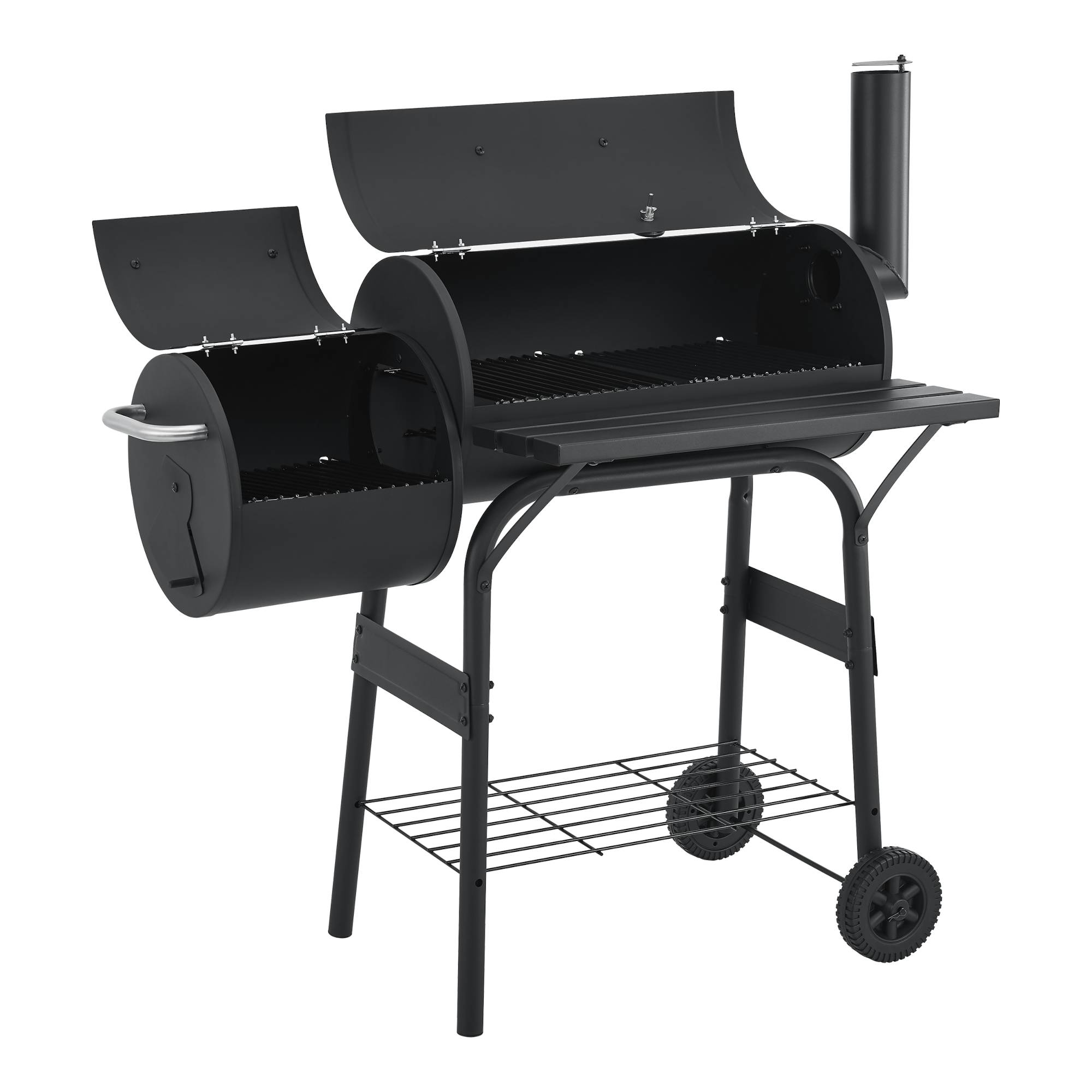 Casa.Pro - Barbecue fumoir Arielli 115 x 110 x 64 cm noir casa.pro - Imagen 6