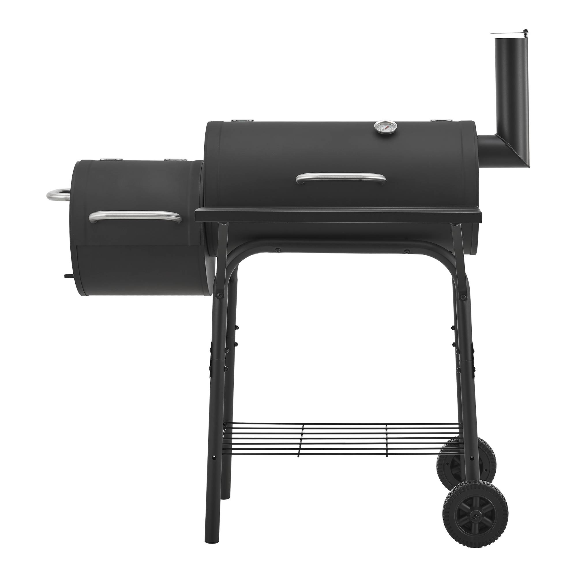 Casa.Pro - Barbecue fumoir Arielli 115 x 110 x 64 cm noir casa.pro - Imagen 3
