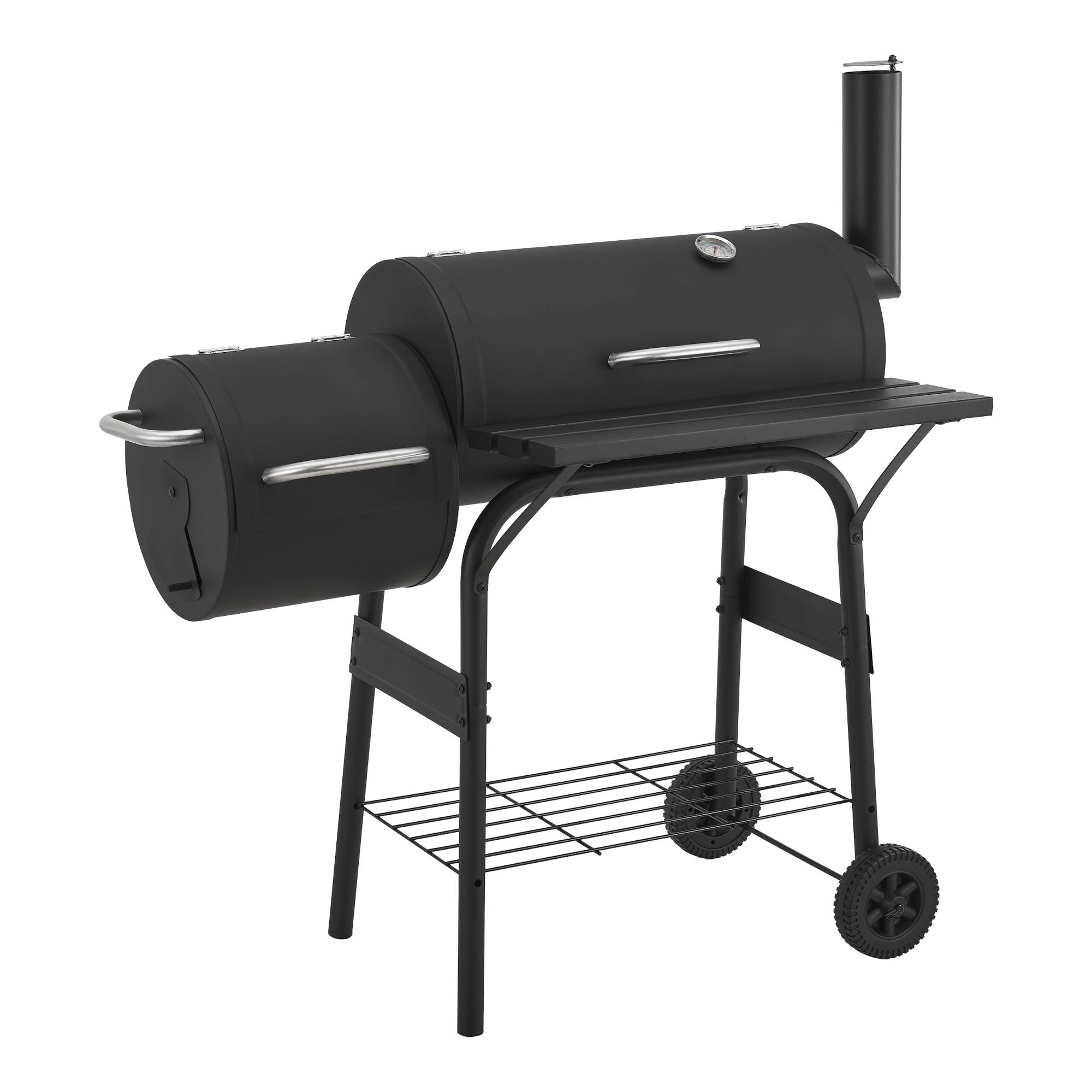 Casa.Pro - Barbecue fumoir Arielli 115 x 110 x 64 cm noir casa.pro - Imagen 5
