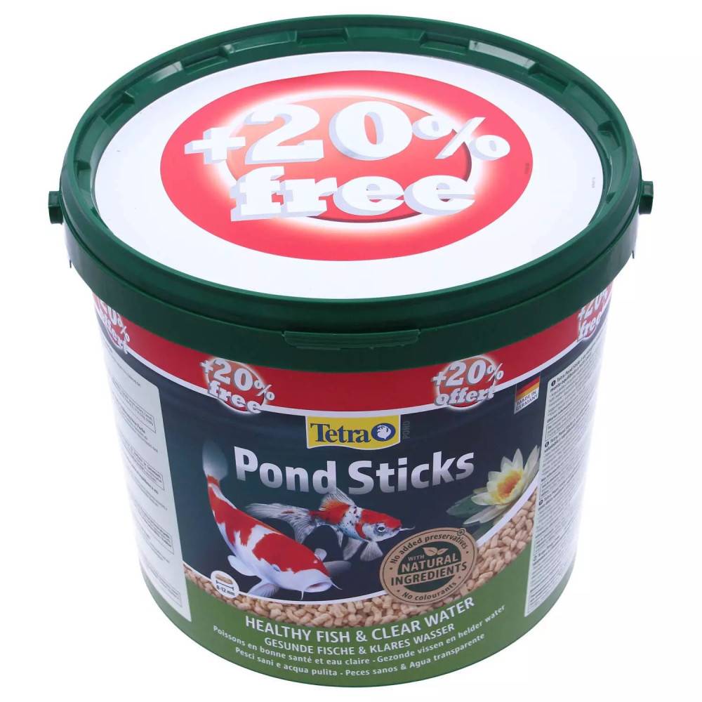 Tetra - Tetra - Pond Sticks Seau 10L + 2L Gratuit soit 1.44 kg TETRA pour poisson d'ornement de bassin de jardin - Imagen 2