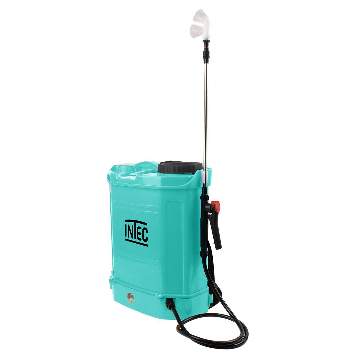 Intec - Pulvérisateur à batterie à dos 16L - Pression 5 Bar Lance extensible 3 Buses Pulvérisateur électrique INTEC - Imagen 9