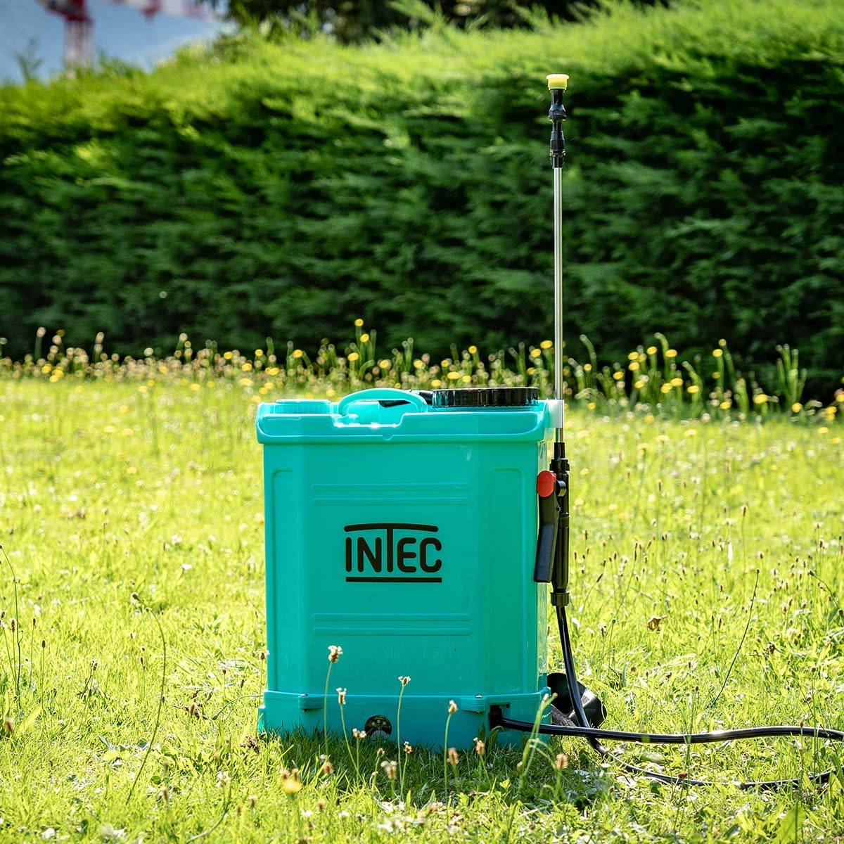 Intec - Pulvérisateur à batterie à dos 16L - Pression 5 Bar Lance extensible 3 Buses Pulvérisateur électrique INTEC - Imagen 6