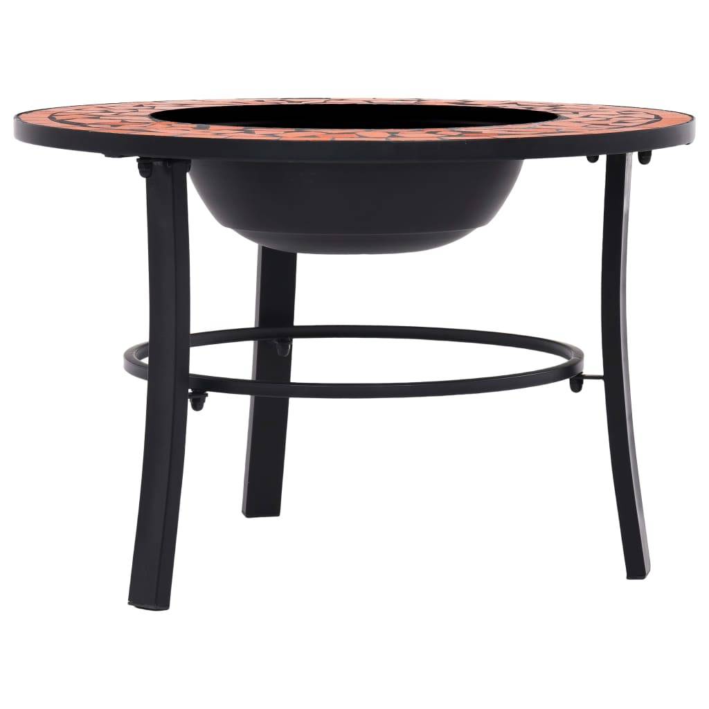 ComfortXL - Braséro Foyer Mosaïque en Céramique pour Jardin Terrasse Terre Cuite 68 cm – ComfortXL Outdoor Living - Image 3