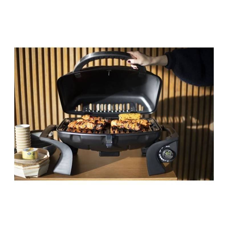 Livoo - Barbecue A Gaz Portable Livoo Doc275 - Acier émaillé - Surface De Cuisson 50x37.5 Cm - Imagen 2