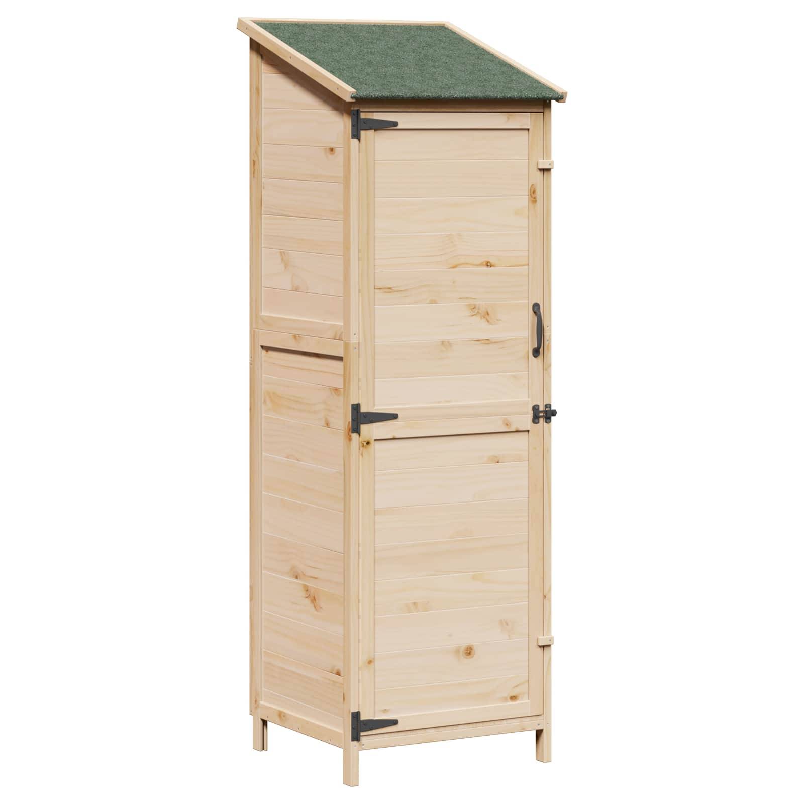 PANGIVO - Abri de jardin bois de sapin naturel 59.5 x 56 x 176.5 cm, poids:19.52kg - PANGIVO - Image 2