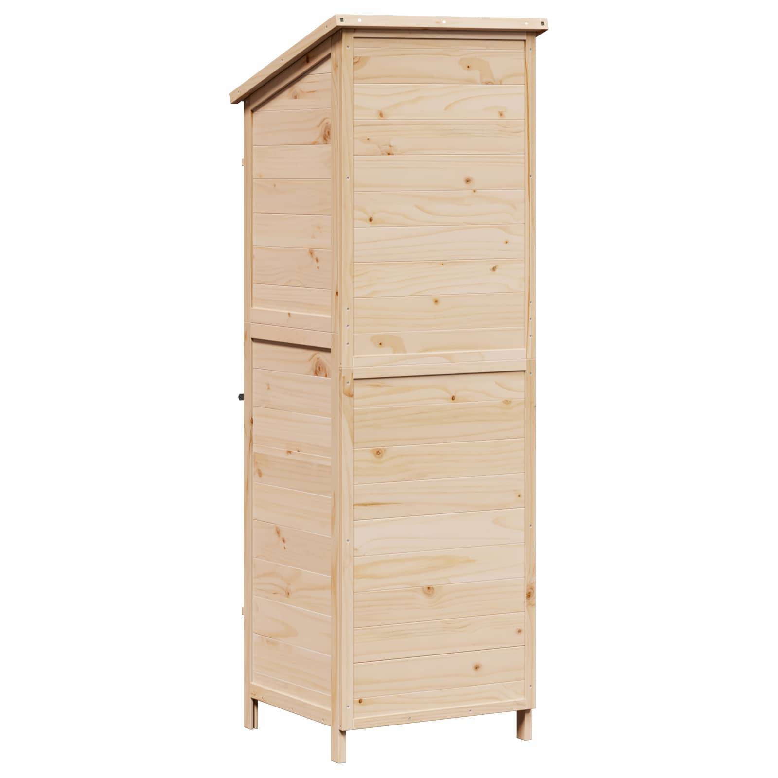 PANGIVO - Abri de jardin bois de sapin naturel 59.5 x 56 x 176.5 cm, poids:19.52kg - PANGIVO - Image 6