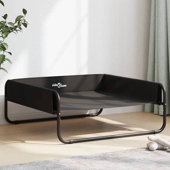 Panier pour Chien Surélevé 85cm, Lit Robuste et Aéré pour Jardin ou Maison, Anthracite – ComfortXL Pet Living - Image 1