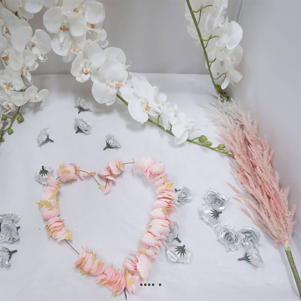 Artificielles - Herbe des prairies artificielle en piquet, H 99 cm Rose - BEST - couleur: Rose - Imagen 4