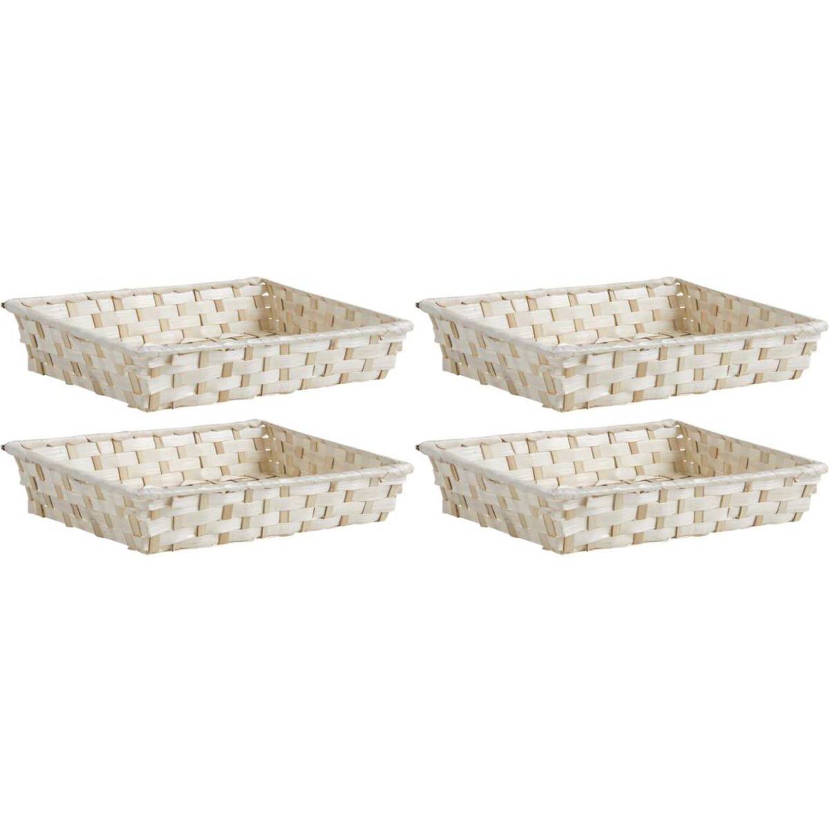 Aubry Gaspard - Corbeille déco en bambou (Lot de 4) - Imagen 1