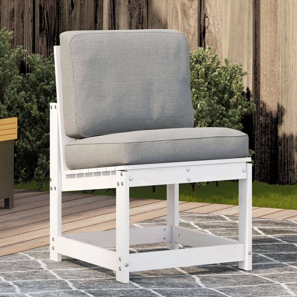 Vidaxl - Chaise de jardin blanc 50,5x55x77 cm bois de pin massif vidaXL 832616 - Image 1