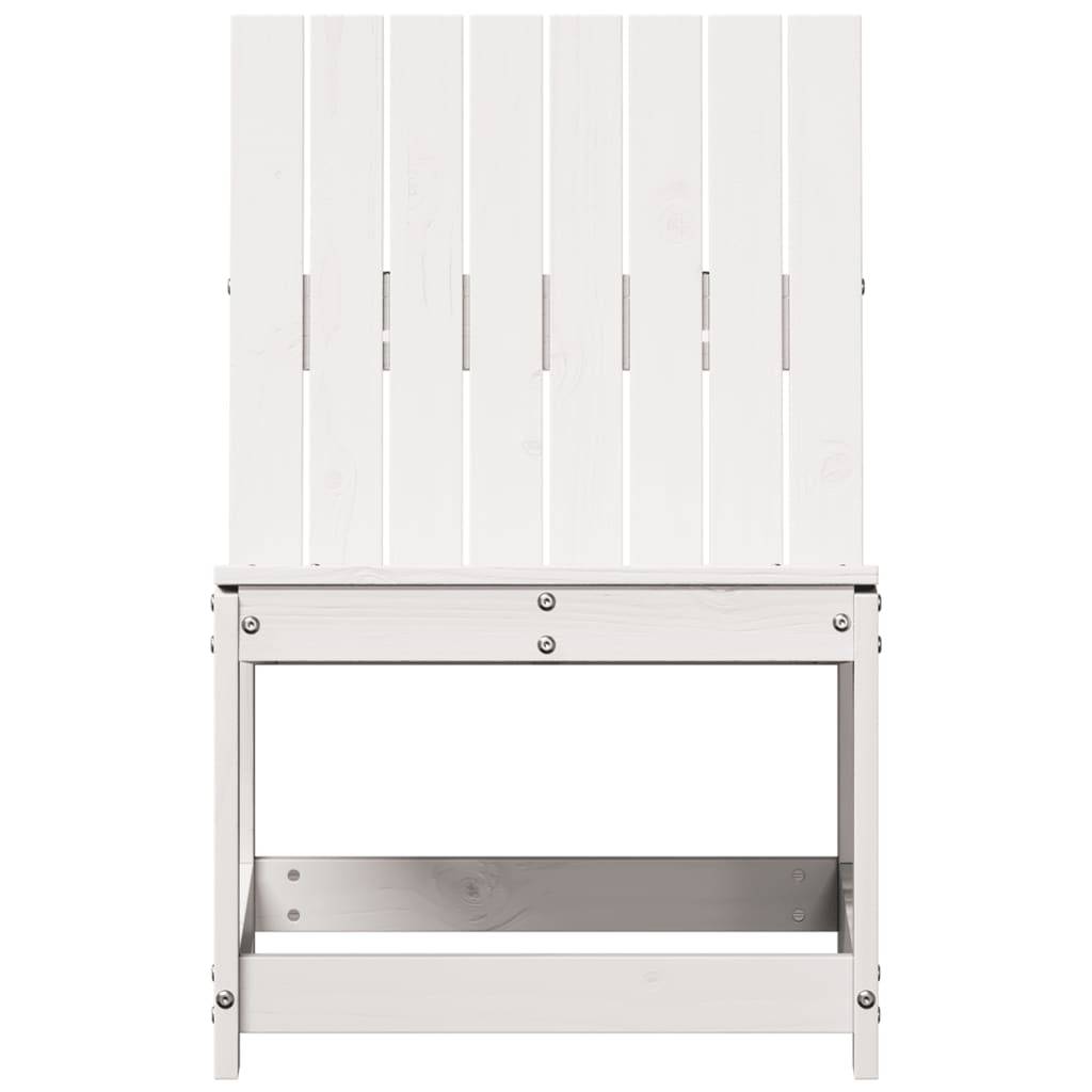 Vidaxl - Chaise de jardin blanc 50,5x55x77 cm bois de pin massif vidaXL 832616 - Image 8