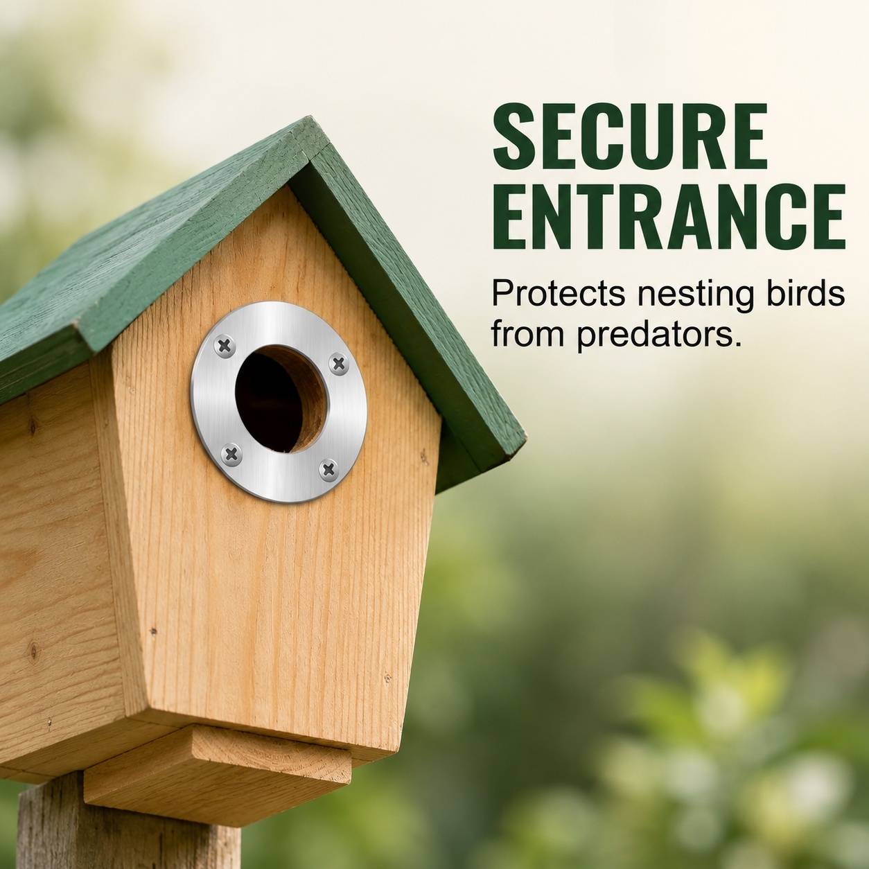 Plaques de Protection en Acier Inoxydable pour Nichoirs Oiseaux et Chauves-Souris - Image 2