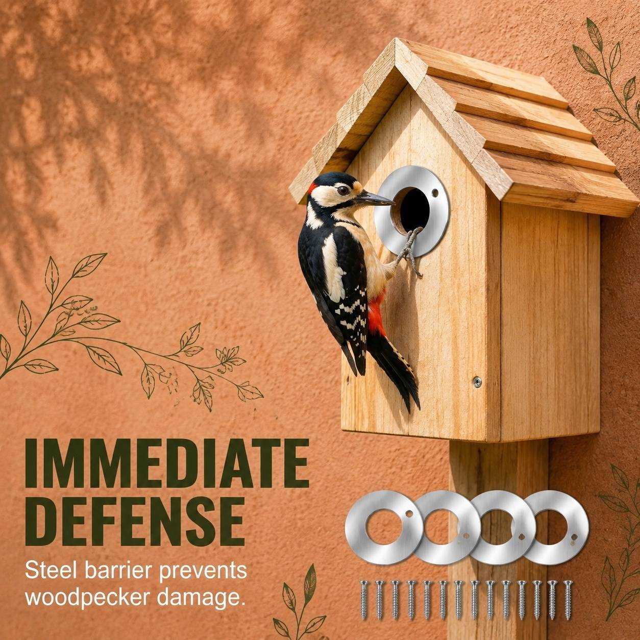 Plaques de Protection en Acier Inoxydable pour Nichoirs Oiseaux et Chauves-Souris - Image 6
