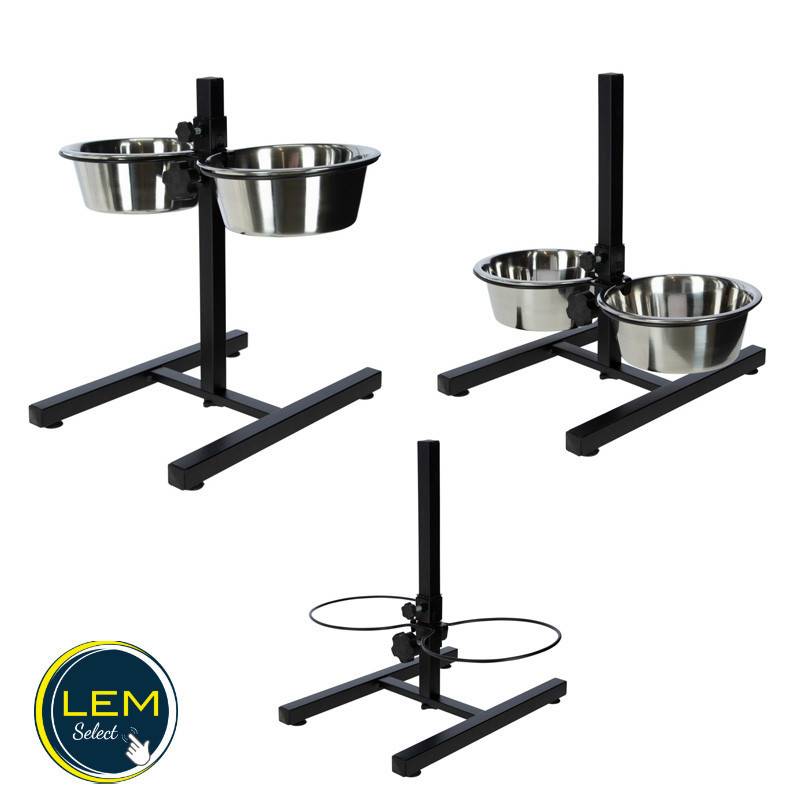 Lem Select - Bar à alimentation chiens/chats avec 2 gamelles inox - Imagen 3