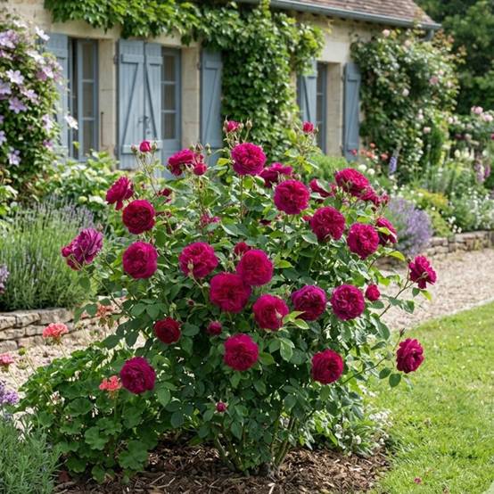Rosier ancien Thomas A. Becket® 'Auswinston' à fleurs Rose/ - feuillage Caduc - Pot de 3L - 20/40 cm - Image 3