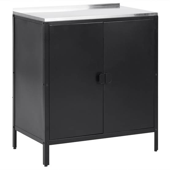 Beliani - Cuisine de jardin Acier Noir VILAMA - 80x50x90- Beliani - Image 2